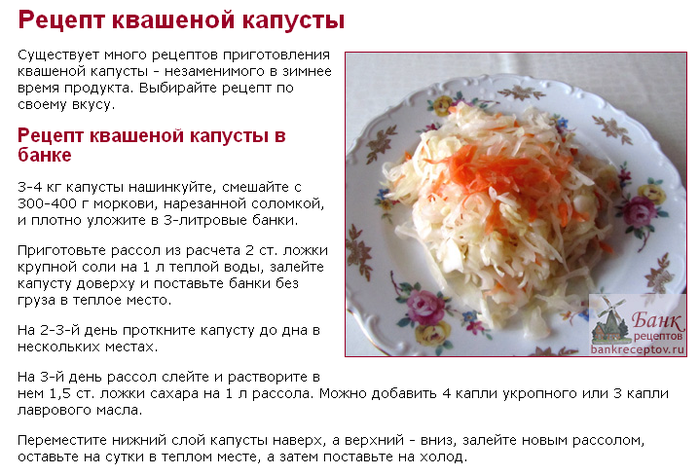 Квашеная капуста на зиму — 6 классических рецептов капустной заготовки