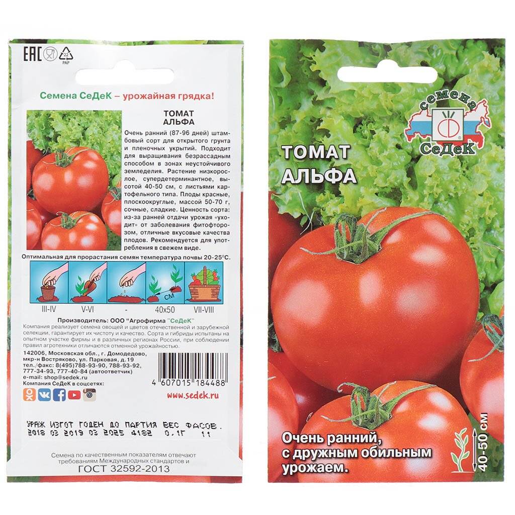 Отзывы с фото и описанием сорта томатов альфа