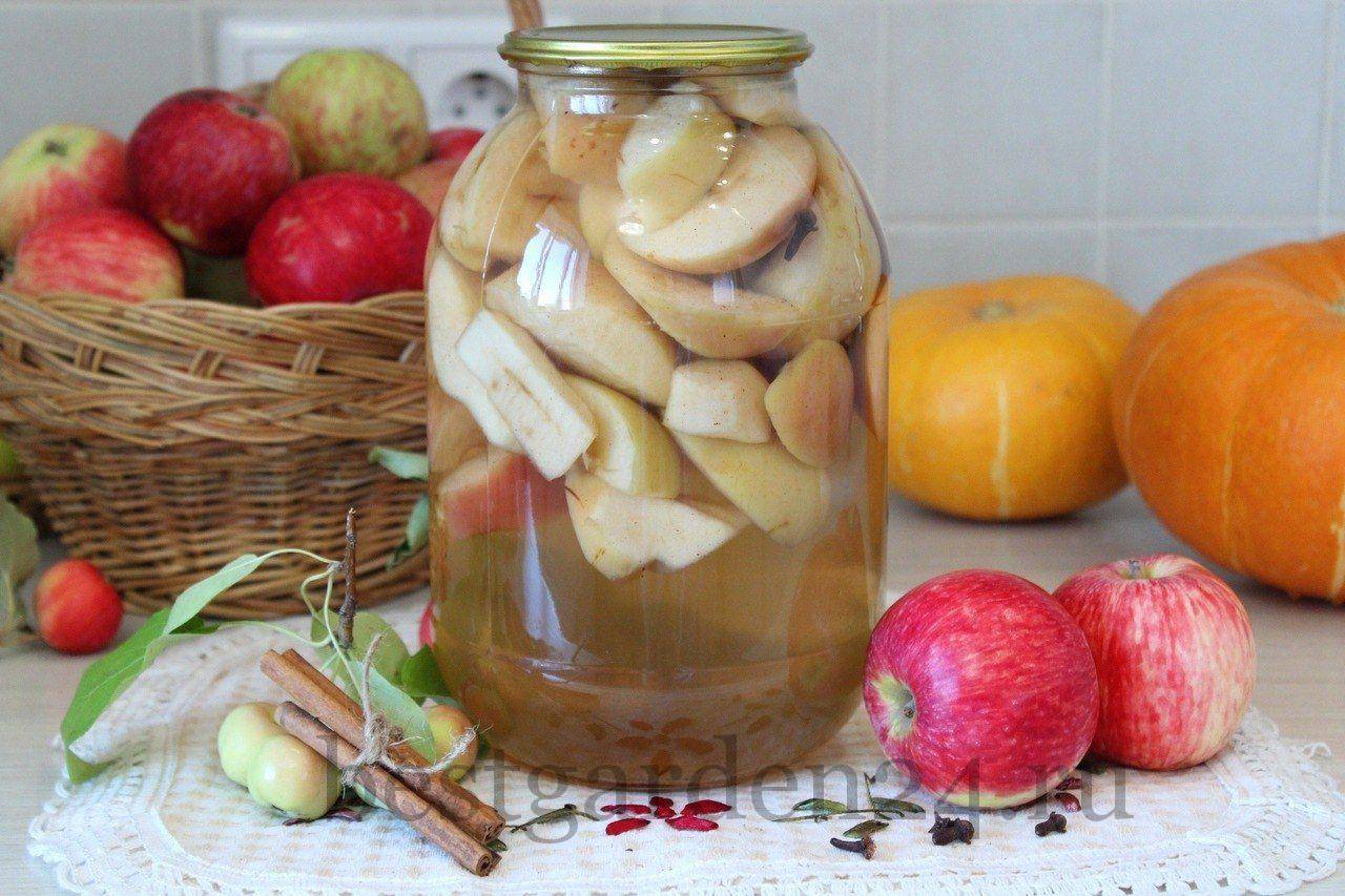Яблочный компот. лучшие рецепты компота из яблок на зиму