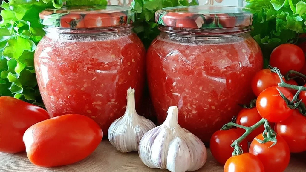 Аджика из помидор и чеснока - рецепт без варки