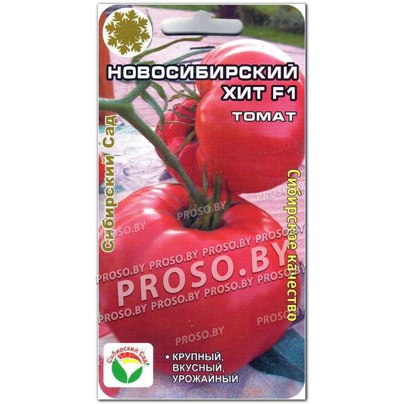 Описание раннеспелого томата Новосибирский хит F1, характеристика плодов и урожайность