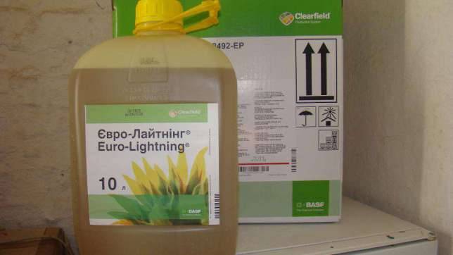 Применение гербицида евролайтинг под подсолнечник