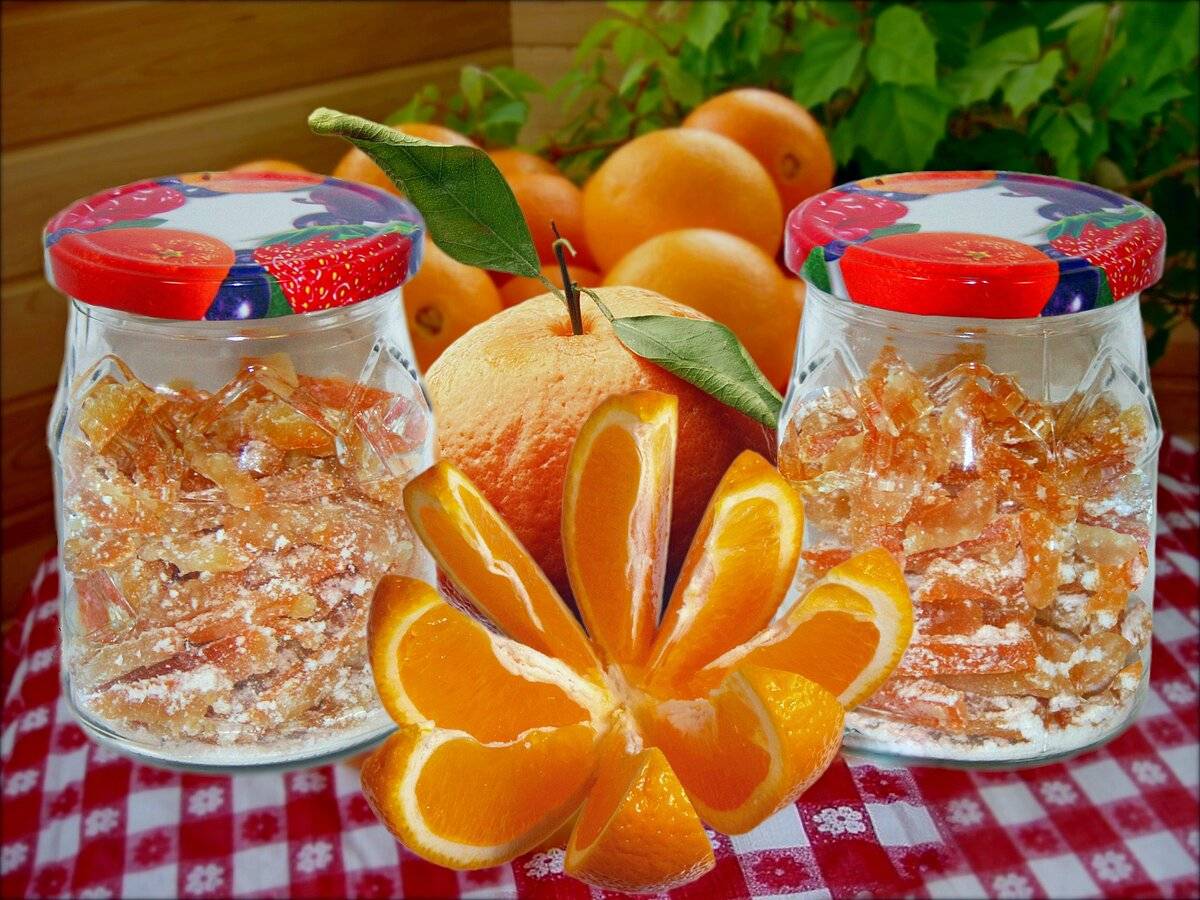 Цукаты из апельсиновых корок, рецепт
