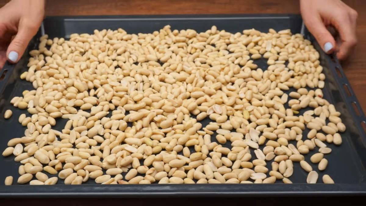 Сколько сушить арахис в духовке