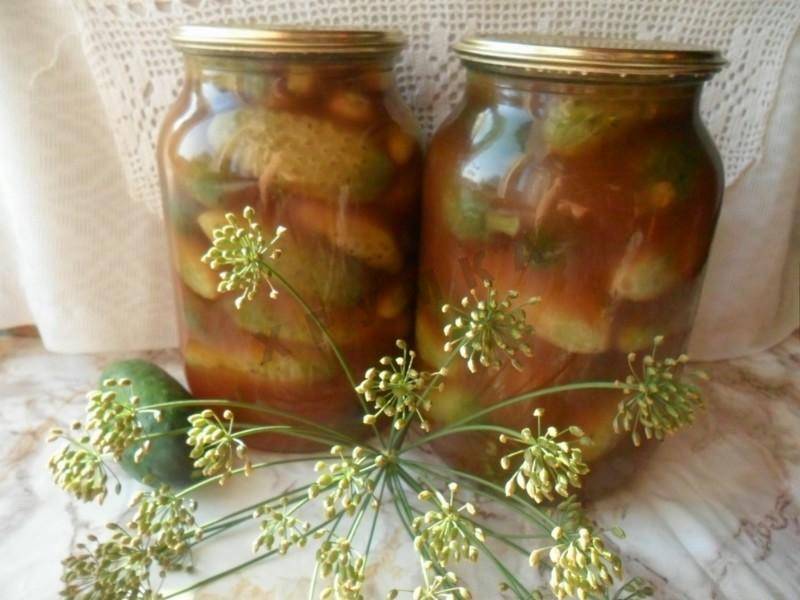 6 рецептов салата из огурцов на зиму с кетчупом