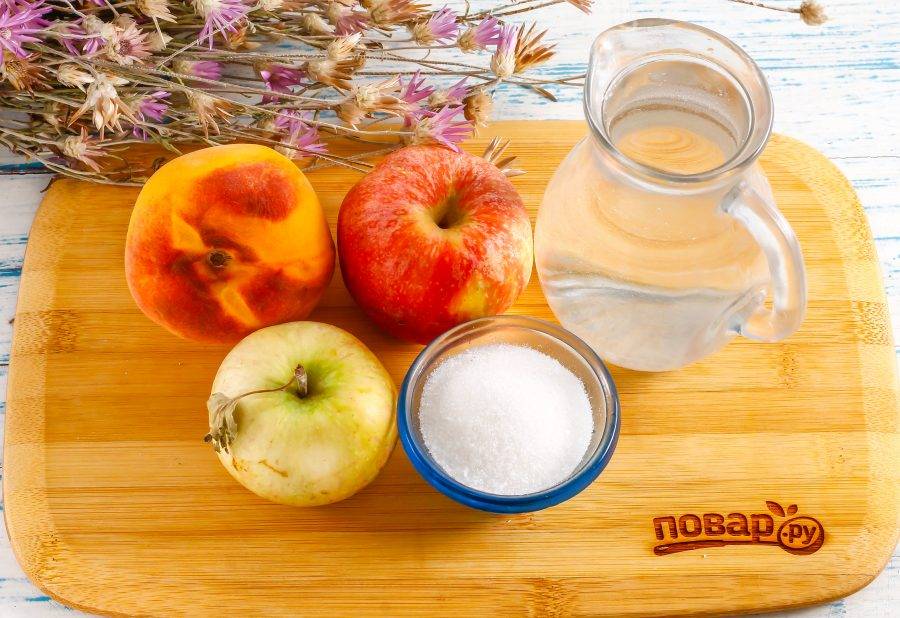 Компот из персиков – 10 рецептов на зиму с пошаговыми фото