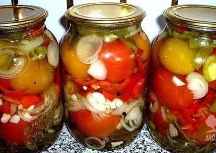 Салат из помидоров с луком на зиму | рецепты с фото и видео