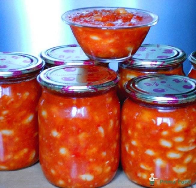 Фасоль в томатном соусе на зиму пошаговый рецепт