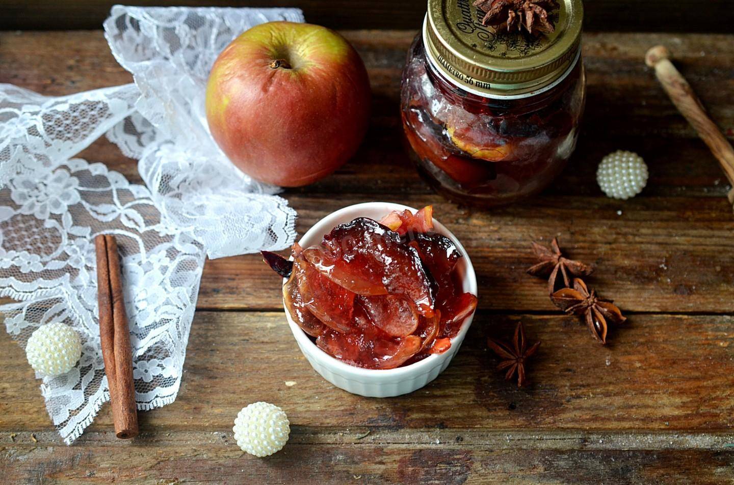 Простые рецепты варенья из слив и яблок на зиму, способ «Пятиминутка»