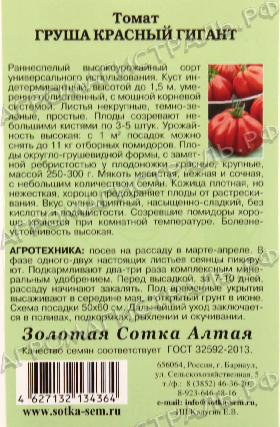 Описание и характеристики томата сорта груша красная