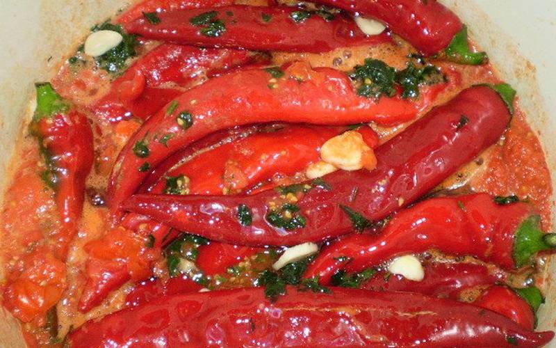 Как приготовить перец в томатном соусе на зиму по пошаговому рецепту с фото