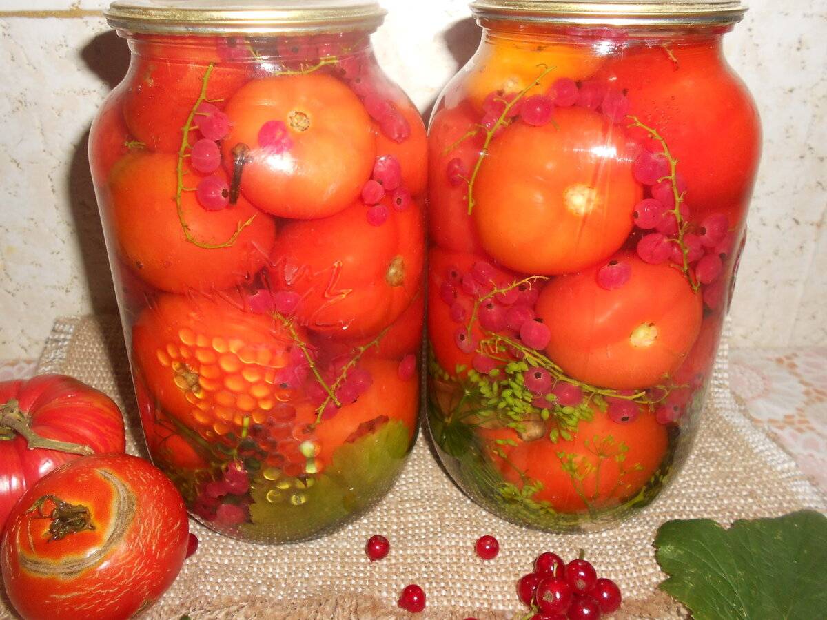 Маринованные помидоры на зиму ну очень вкусные - на 1 и 3 литра