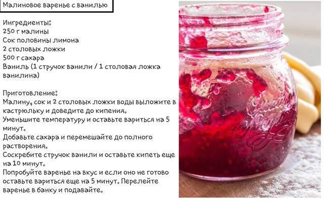 20 рецептов варенья из малины с нежным вкусом и ароматом