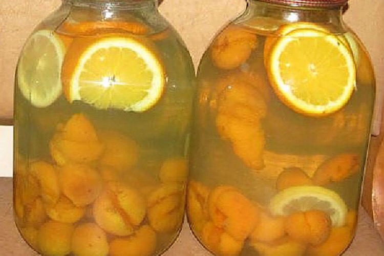Компот мохито из абрикосов, апельсина, мяты и лимона на зиму: простой рецепт без стерилизации