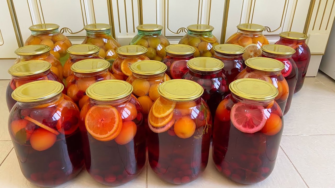 Компот ассорти на зиму без стерилизации: рецепт из фруктов и ягод