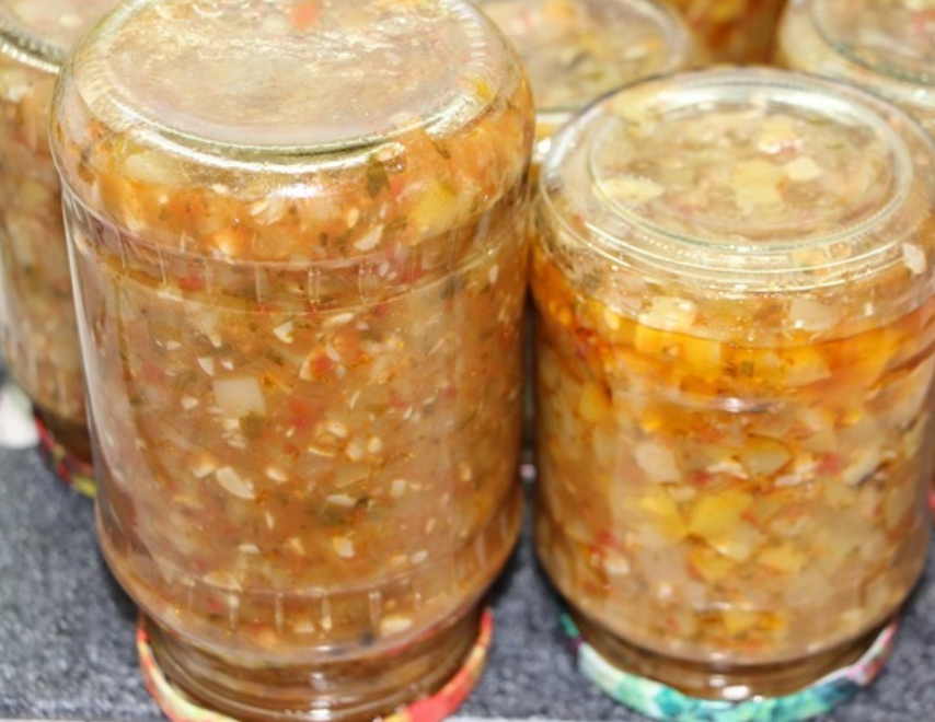 Салат тещин язык из кабачков на зиму: рецепты с фото пошагово