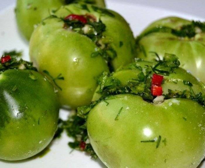 Зеленые маринованные помидоры на зиму — очень вкусные рецепты!